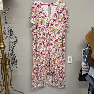 Torrid Vibrant Floral High Low Dress